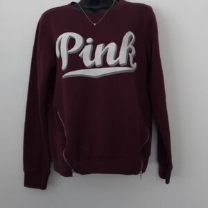 PINK Victoria's Secret burgundy sweatshirt